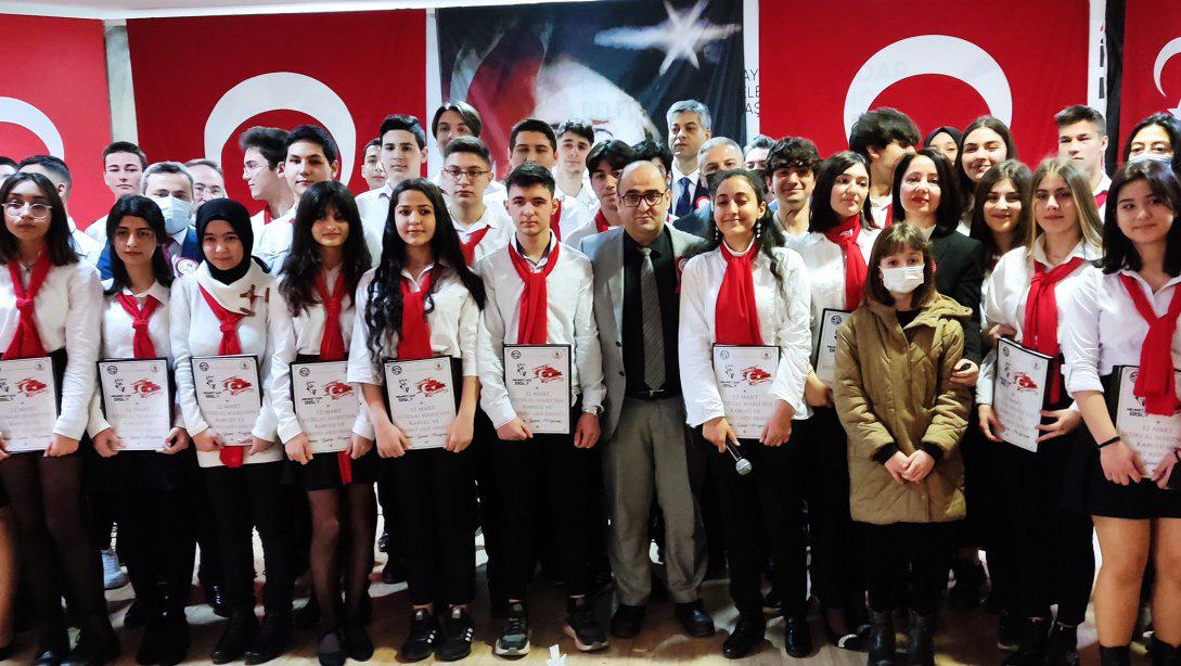 12 Mart Mehmet Akif Ersoy'u Anma ve İstiklal Marşının Kabul yıldönümü töreni yapıldı