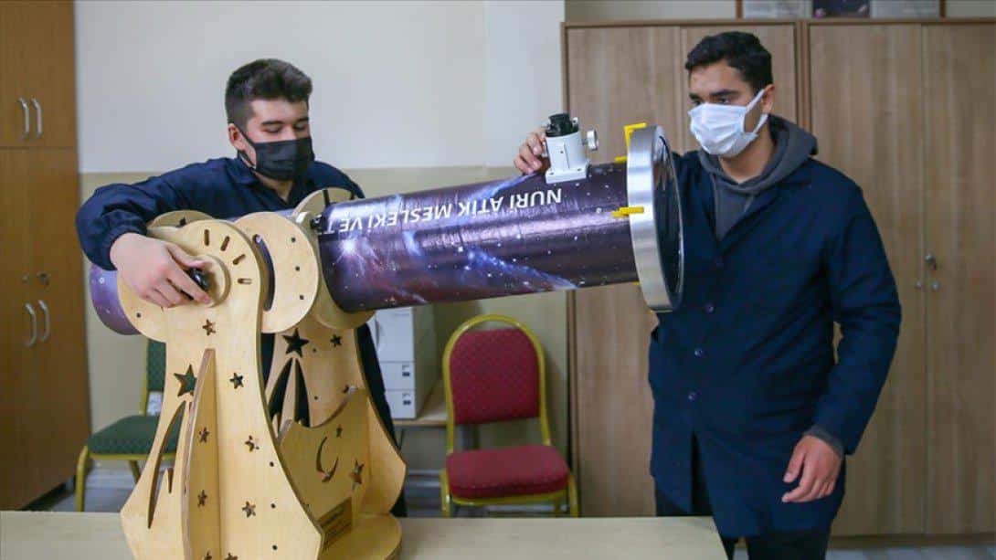 Nuri Atik Mesleki Teknik Anadolu Lisesi tarafından yapılan uzay teleskobunun serüveni